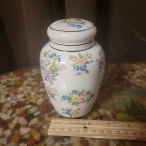 VINTAGE JINGFA GINGER JAR CHINA bone china England flower pattern Japan